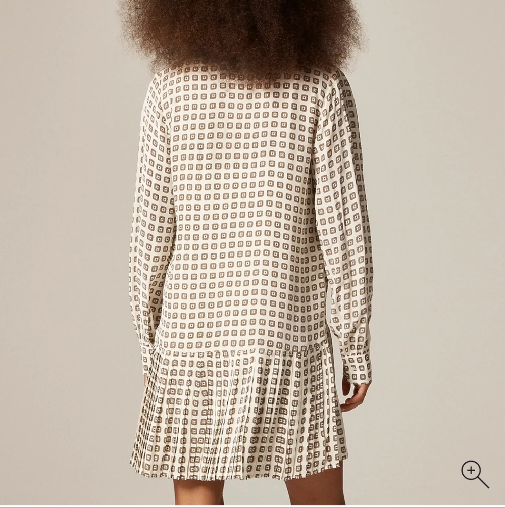 J Crew New Amelia shirt-dress in foulard print CN627 NWT Size M - Picture 4 of 8